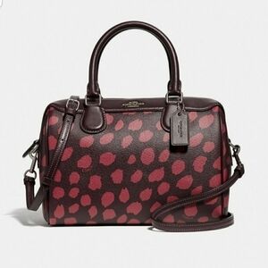 NWT, Mini Bennett Satchel w/deer spot print
